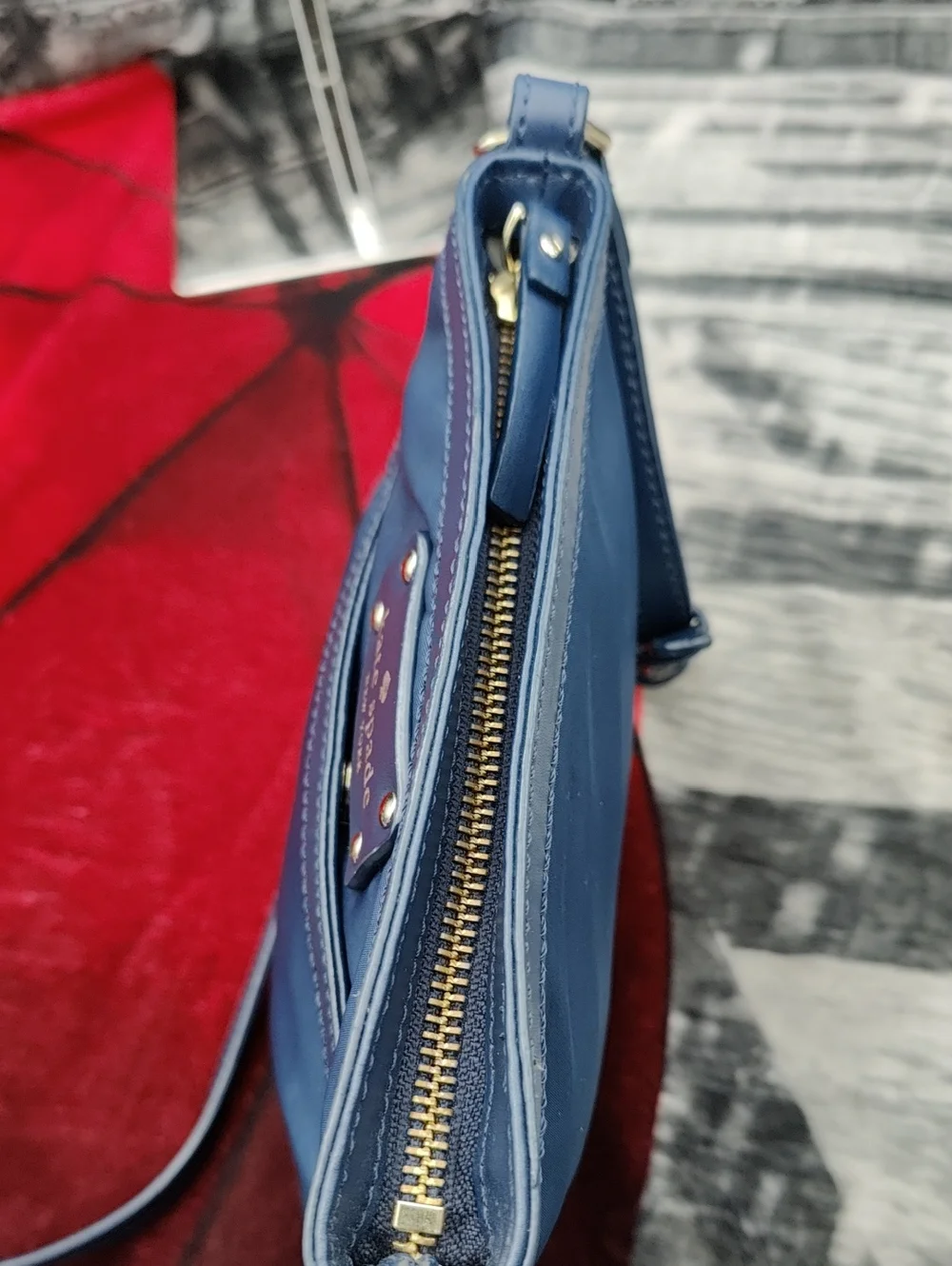 Kate Spade Leather Trim Crossbody